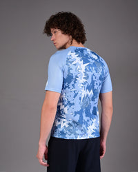 Men's Printed Tee - Light Blue