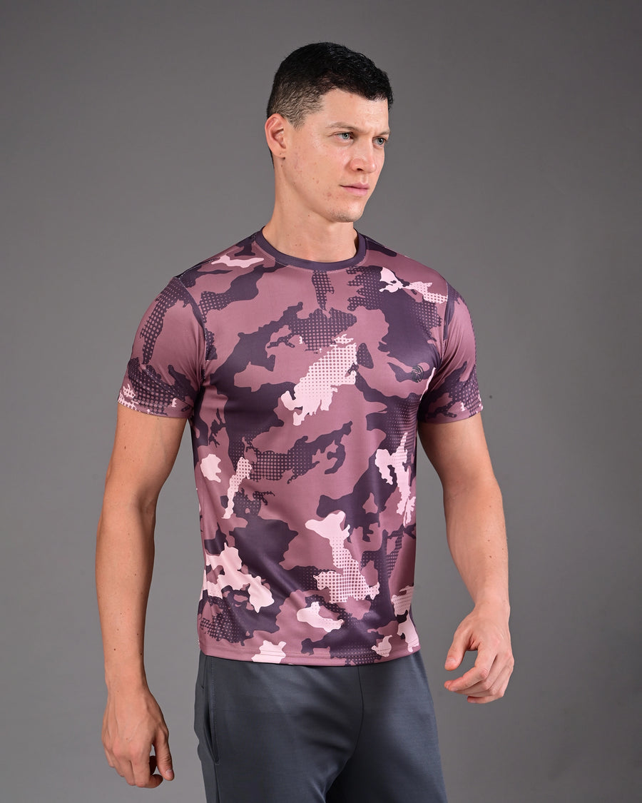 Men's Printed Tee - Brown