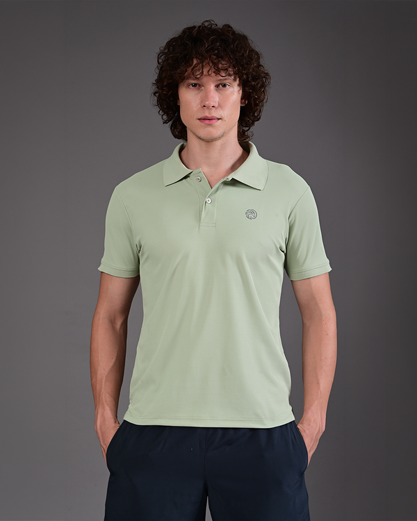 Men's Solid Polo - Elm