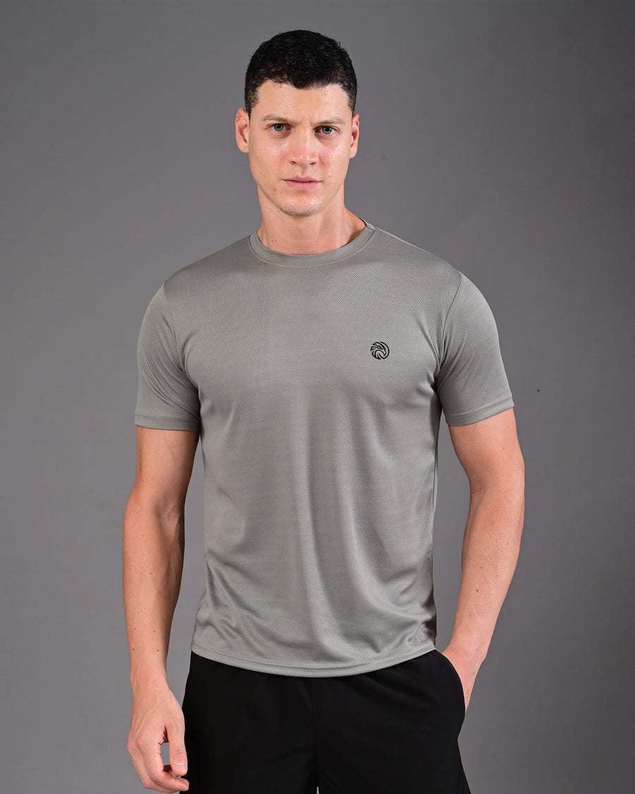 Men's Solid Tee - Mid Grey