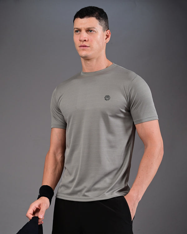 Men's Solid Tee - Mid Grey
