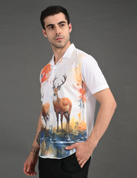 Mens Casual Shirt - Animal Print