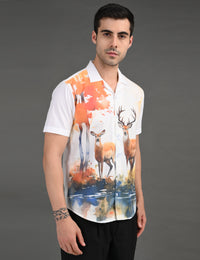 Mens Casual Shirt - Animal Print