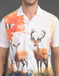 Mens Casual Shirt - Animal Print
