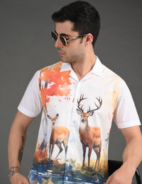 Mens Casual Shirt - Animal Print