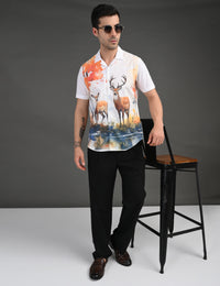Mens Casual Shirt - Animal Print