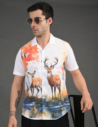 Mens Casual Shirt - Animal Print