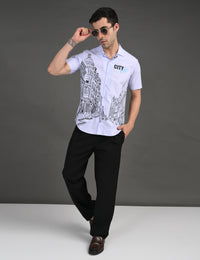 Mens Casual Shirt - City Print